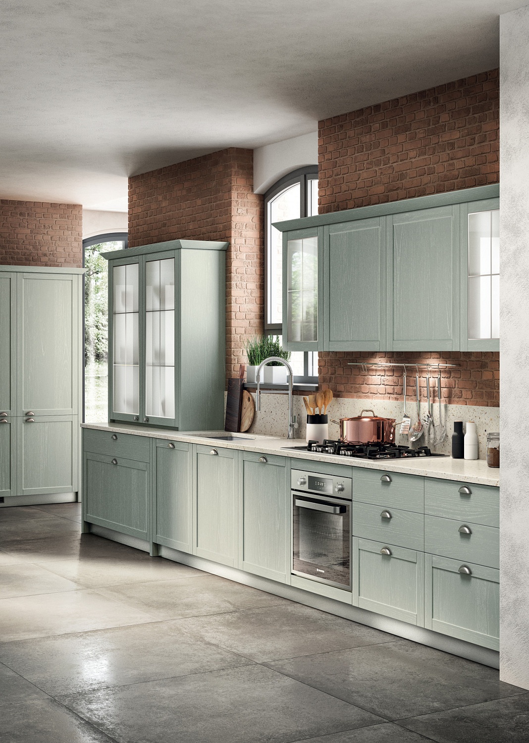Кухня Carattere от Scavolini — современная элегантность в студии Da Vinci