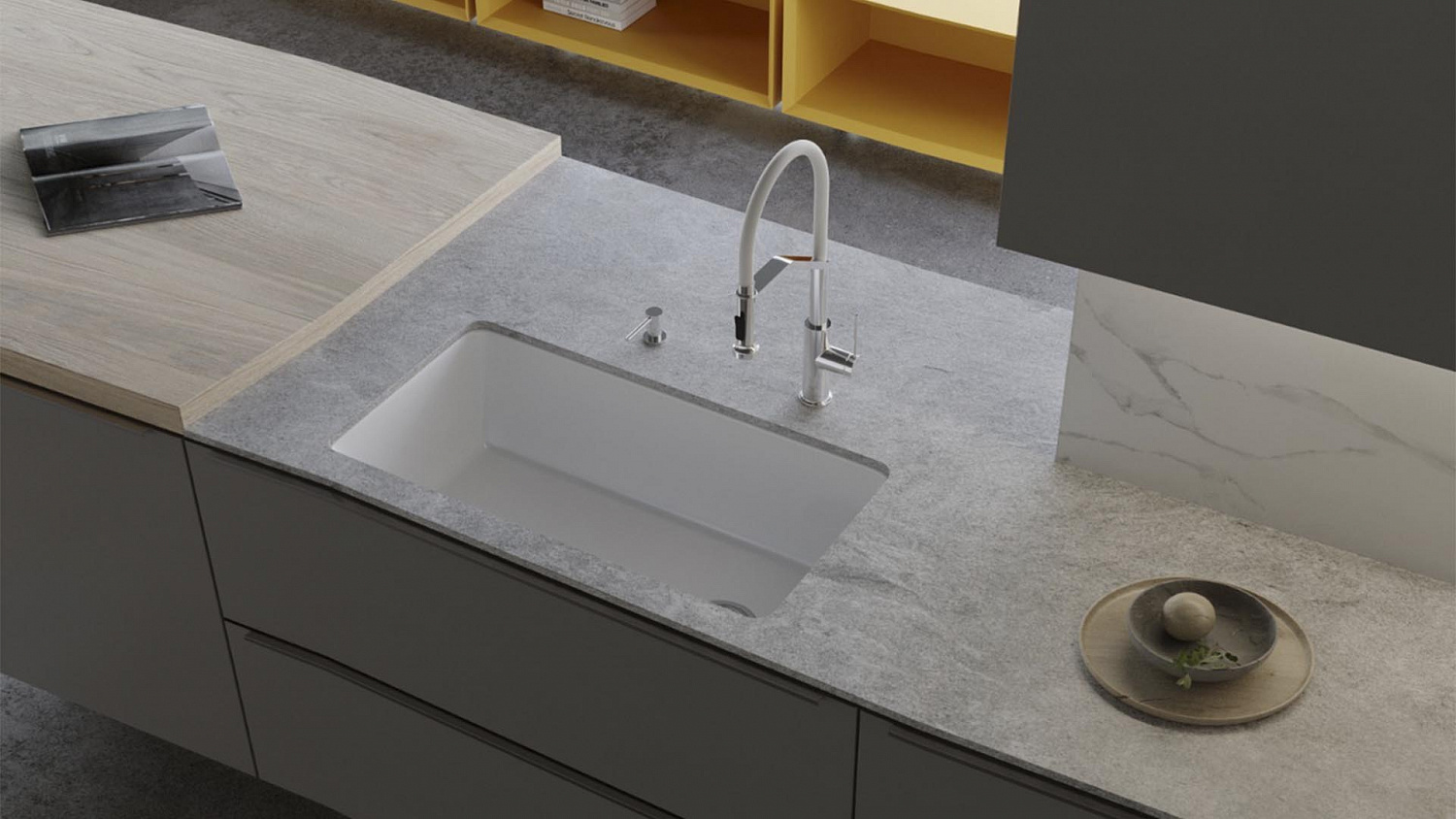 Первая мойка коллекции Natceramic