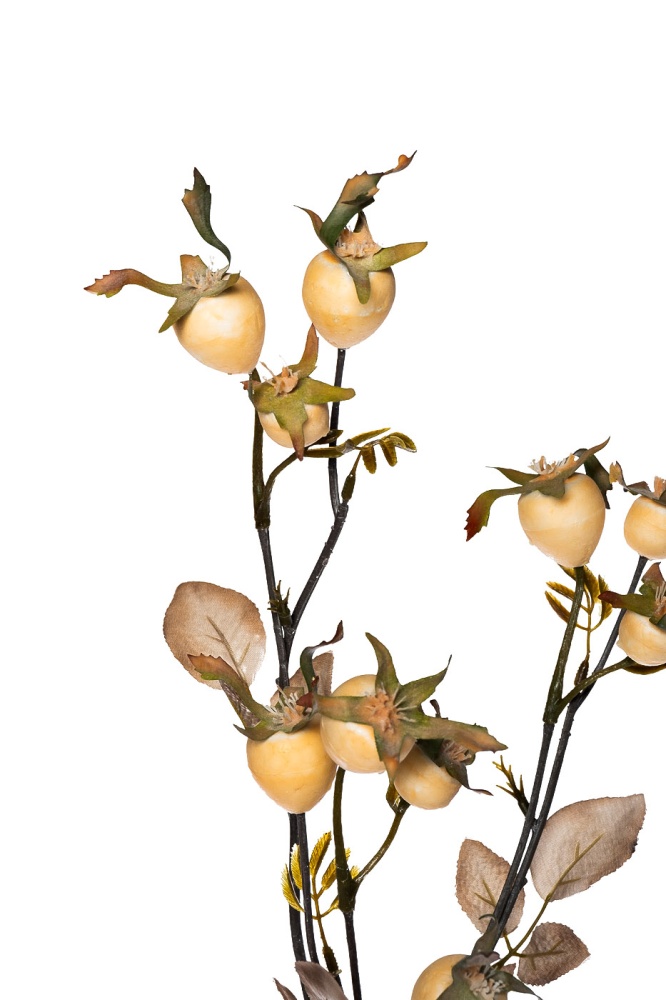 Ветка с плодами шиповника 74см (24)