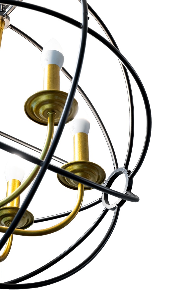 Лампа потолочная Сфера, латунь d.56см h.60см