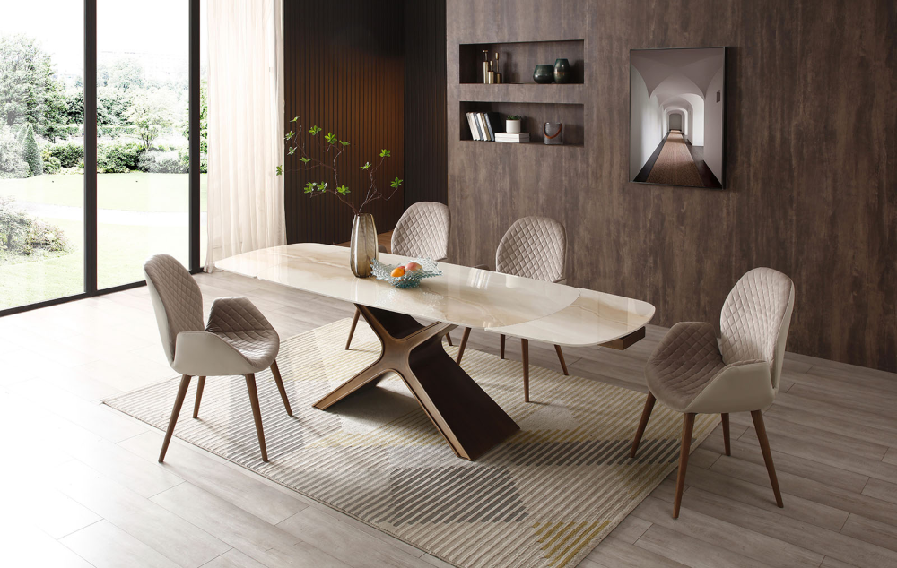 Стол раскладной Charlotta с керамической столешницей 160-240