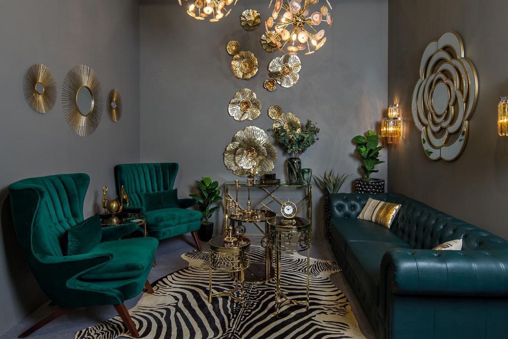 Журнальный столик круглый золотой 13rxfs5080m-gold