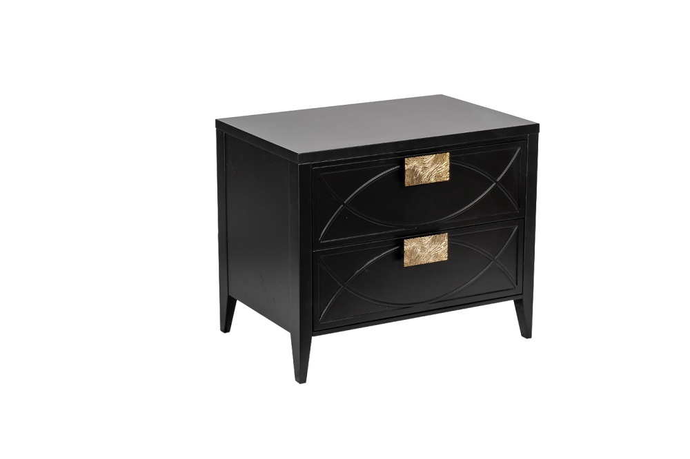Тумба прикроватная черная 60*50*40см