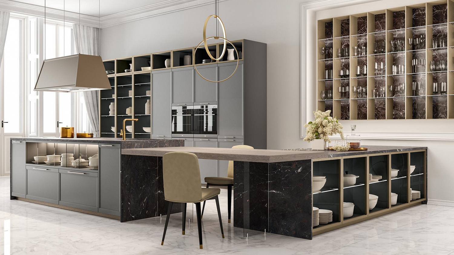 Очень эффектная кухня Flavour