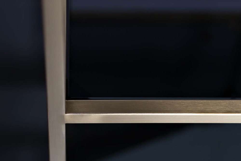 Стеллаж  золотистый/темн.ст. 80*35*180см