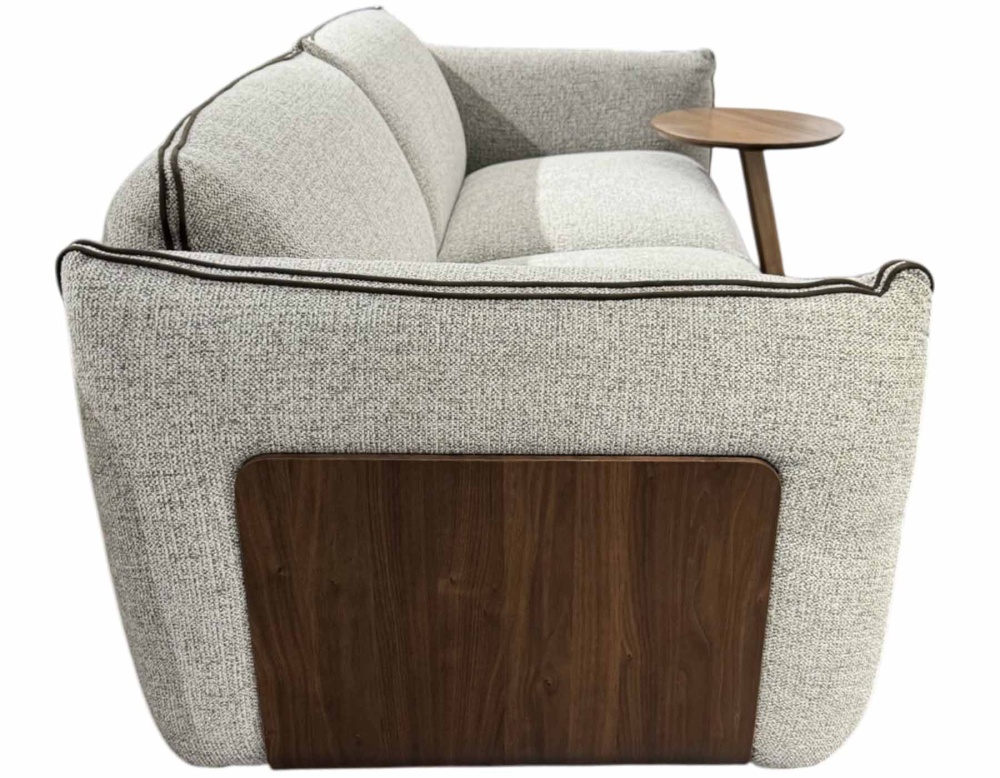 Диван прямой s-0071 в сером цвете