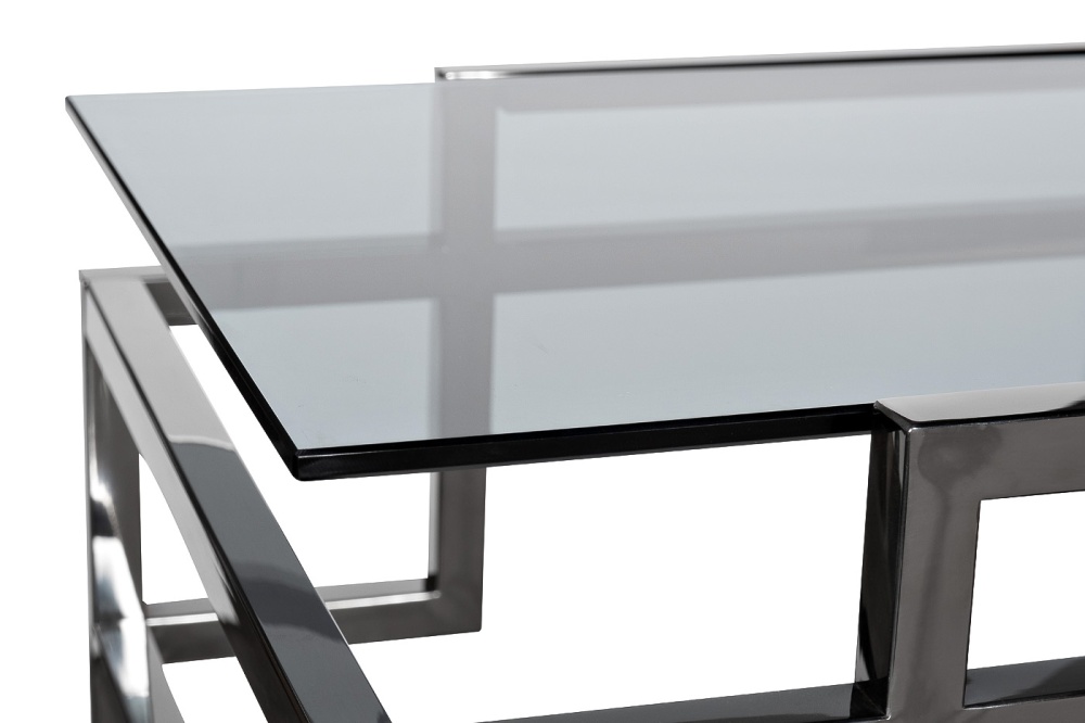 Консоль темн.стекло/темн.хром 120*40*78см