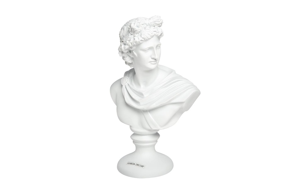 Статуэтка "Античный бюст" белая 55RD3994
