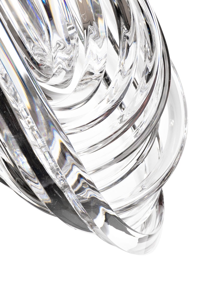 Люстра потолочная, хром, акрил  d.25*h.48см