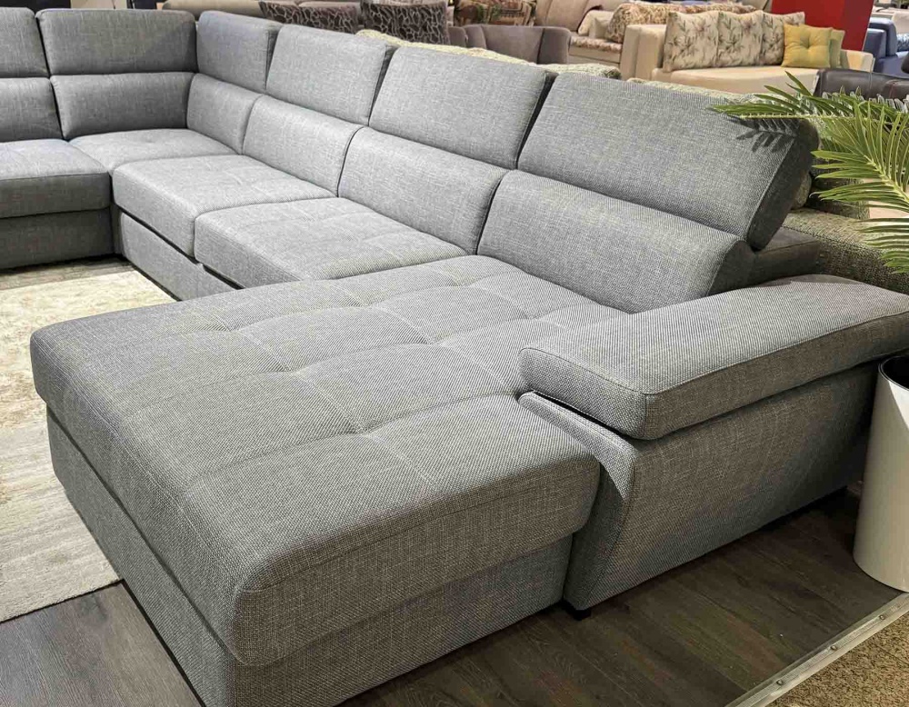 Диван модульный Лигурия в сером цвете