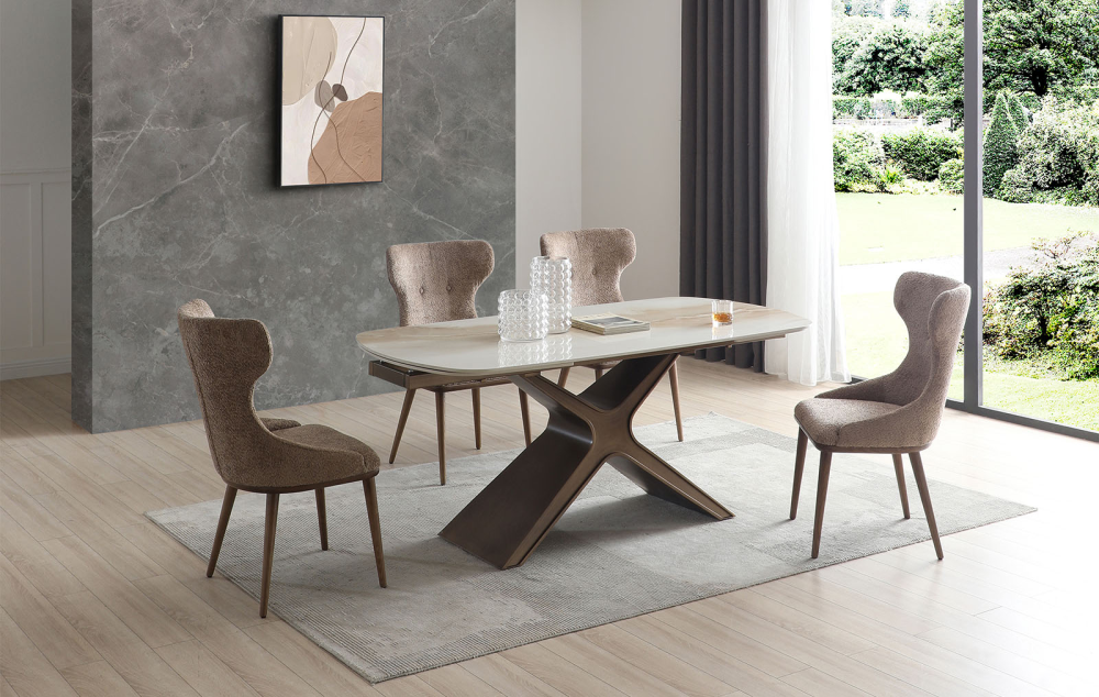 Стол раскладной Charlotta с керамической столешницей 180-260