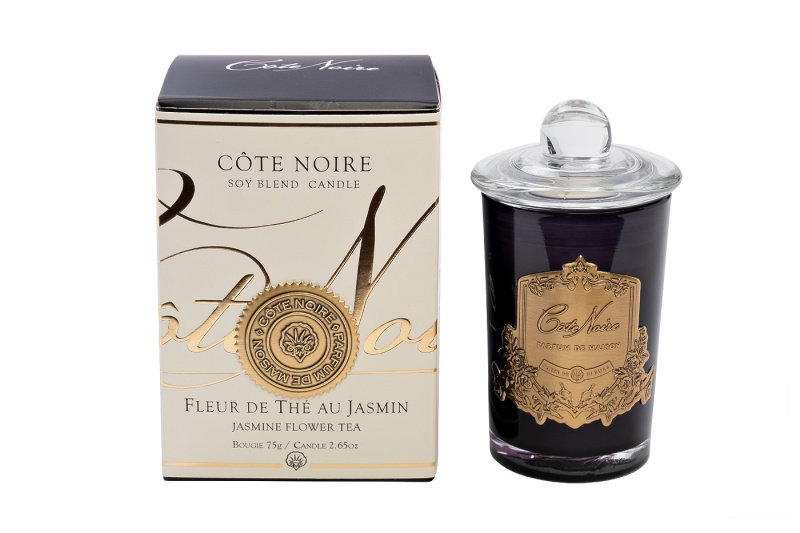 Свеча ароматическая Jasmin Flower Tea в стакане в упаковке  96CN7520