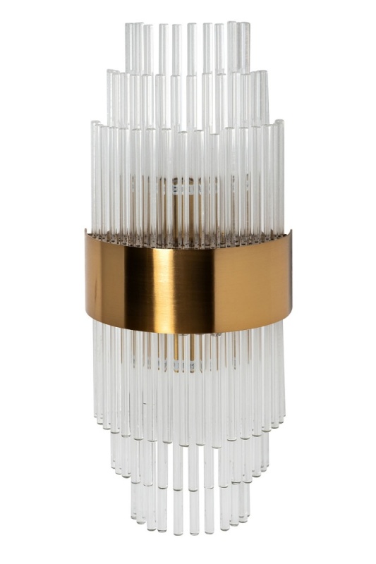 Бра латунь, стекло прозр. 92EL-YG59021G-2W